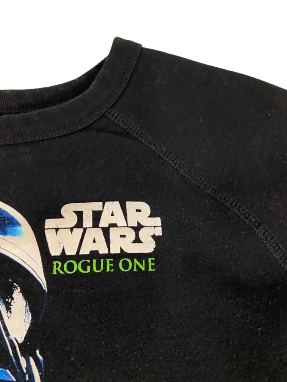 Gap Star Wars Rogue One Crewneck Sweatshirt Black Size S (6-7) Back To School